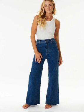 Rip Curl High-Waist Wide-Leg Jeans Size 27